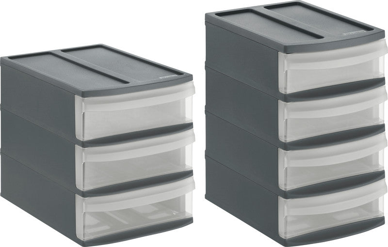 Rotho Schubladenelement Systemix Tower – für Systemix Tower Module – 265 × 192 × 233 mm