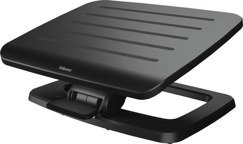 Fellowes Fussstütze Hana – 45 × 21,8 × 17,5 cm, Aluminium/Esche, schwarz