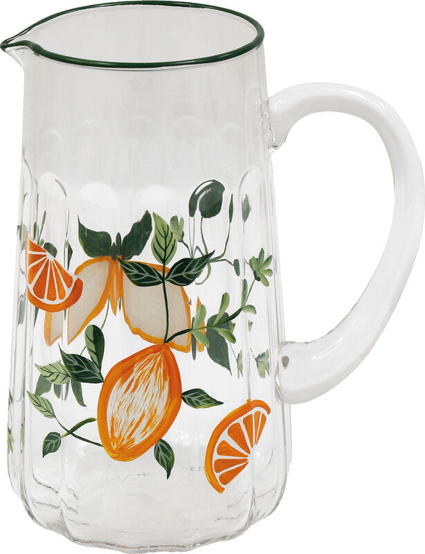 Sifcon Krug – 2 l, 6,7 × 17,0 × 22,0 cm, Glas, Mehrfarbig, nicht spülmaschinenfest, nicht mikrowellengeeignet