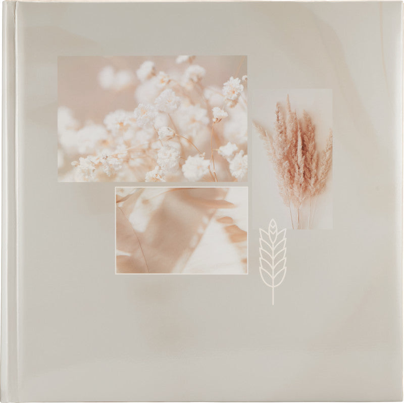 Hama Fotoalbum – für 300 × 300 mm, beige, mit Pergaminzwischenblättern, Karton