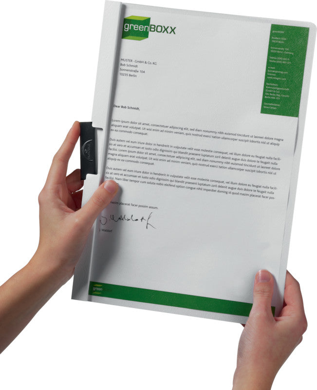 Durable Unterschriftenmappe – A4, weiss, Kunststoff