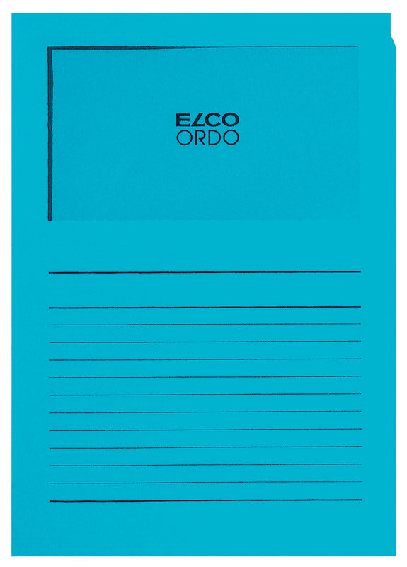 Elco Ordo Classico Sichtmappe A4 – Intensivblau, Papier, 100er-Pack