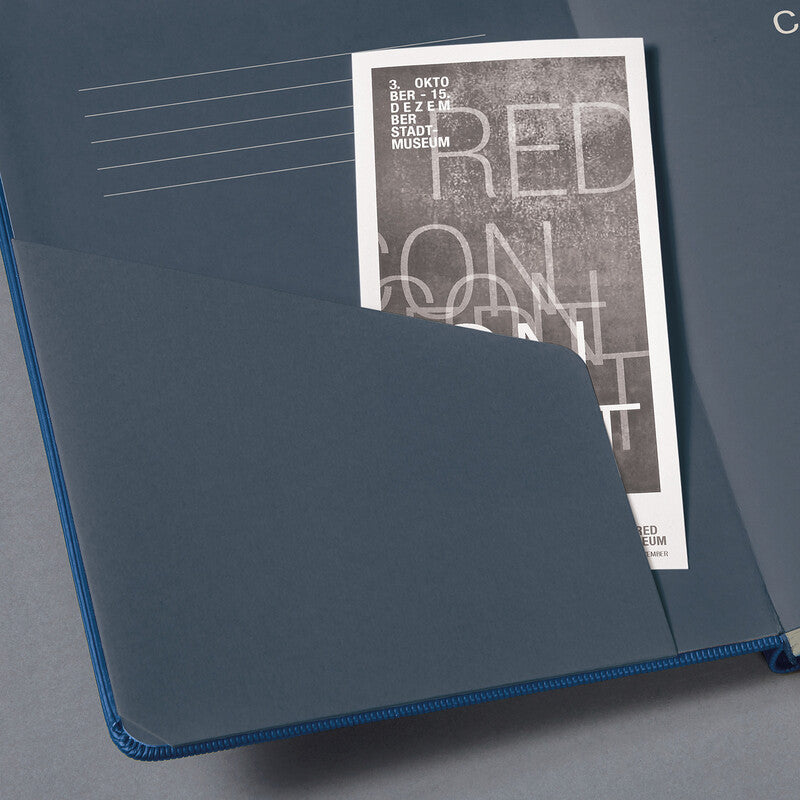 Sigel Notizbuch Conceptum, A5, kariert, Fadenheftung, 194 Seiten, 80 g/m² – blau