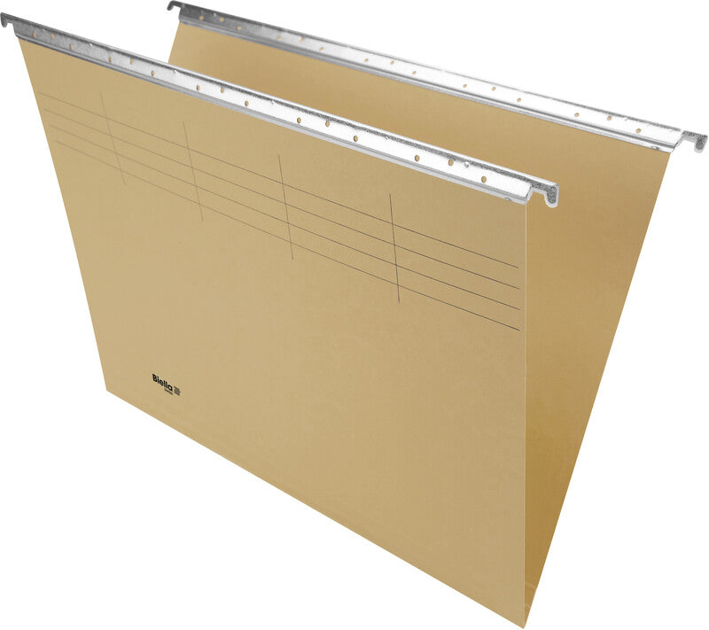 Biella Hängeordner für A4 – Karton, Olivgrün, 320 × 240 mm, mit Vordruck