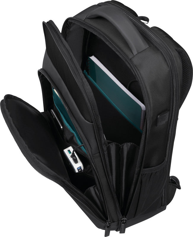 Samsonite Mysight Notebook-Rucksack – 19 l, Aufsteckfunktion, Recyceltes PET (rPET), Schwarz