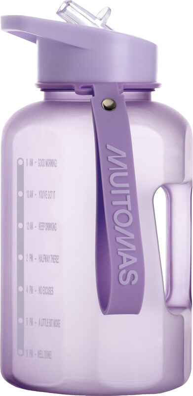 Muitomas Trinkflasche 1,2 l – Kunststoff, Schraubdeckel, Violett