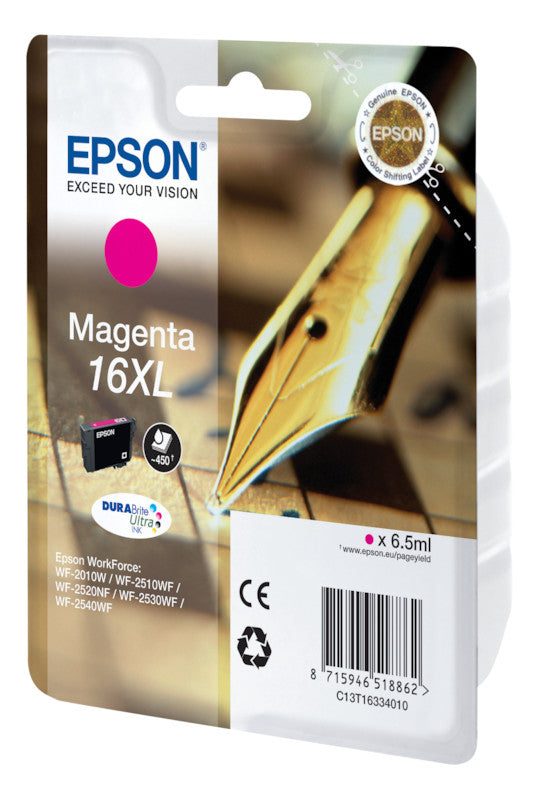 Epson Tintenpatrone 16XL, Magenta, 450 Seiten
