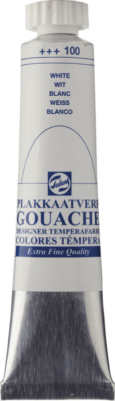 Talens Gouache – weiss, Set – 3 Tuben, 3 × 20 ml