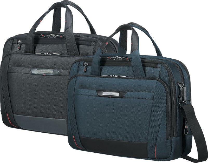 Samsonite Pro-DLX 5 Notebook-Tasche – 17/23 l, RFID-Fach, Aufsteckfunktion, Nylon, Schwarz
