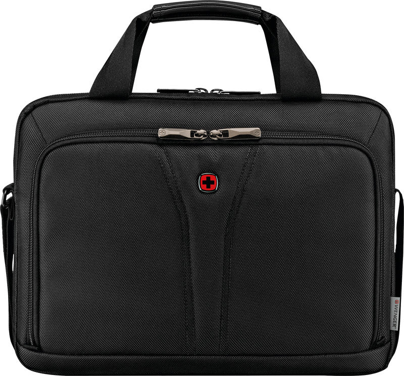 Wenger/SwissGear Wenger Notebook-Tasche – für Notebooks bis 14", 5 l, recyceltes PET (rPET), schwarz