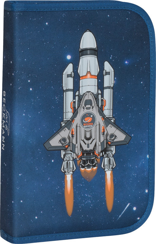 Beckmann Classic Schulrucksack 1st – 6-teilig – Space Mission – mit Leuchteffekt