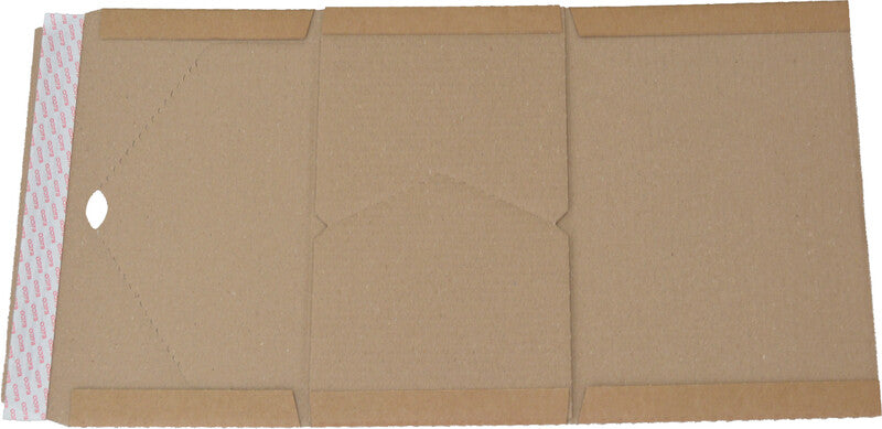Elco Unipack Versandverpackung, braun, mit Beschriftungsfeldern – 325 × 250 × 15-80 mm