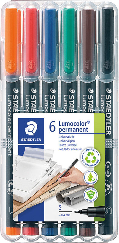 Staedtler Permanent Marker – sortiert, 6er Pack
