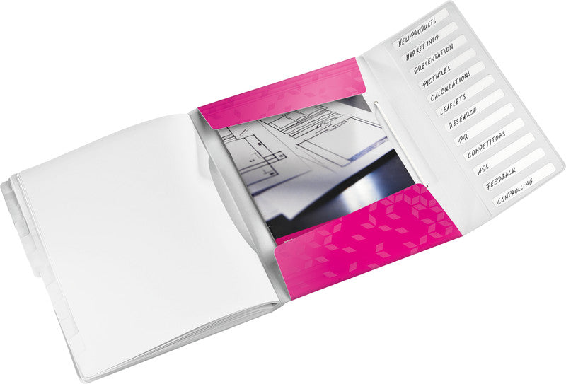 Leitz Ordner WOW – pink, Kunststoff