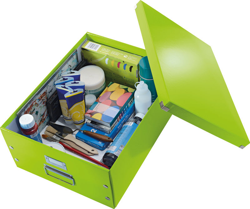 Leitz Click&Store WOW Aufbewahrungsbox B 369 × H 200 × T 482 mm – für A3, mit Tragegriff, stapelbar, grün