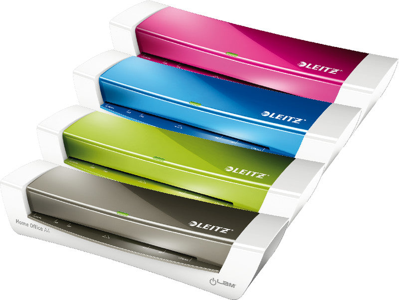 Leitz iLAM Home Office WOW Laminiergerät A4 – 2-Rollen, 80–125 µm, Aufheizzeit 2 Min., 310 mm/min, Grün