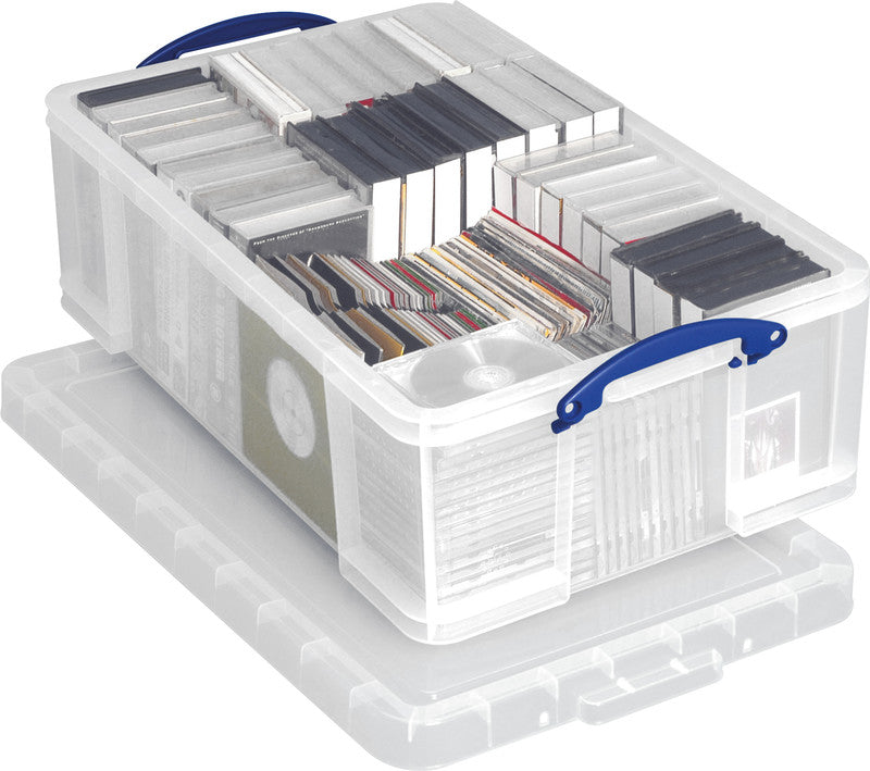 Really Useful Boxes Ordnungsbox – Kunststoff, transparent, 44 × 23 × 71 cm