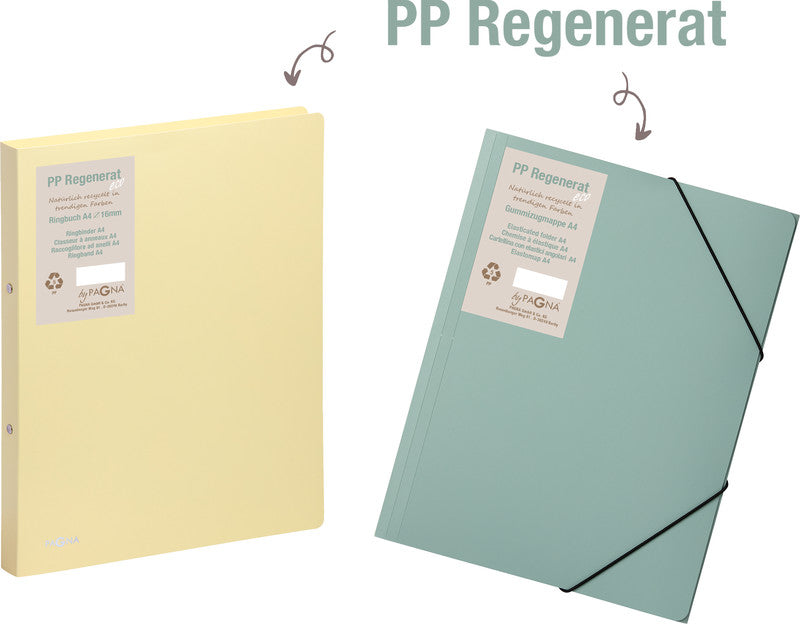 Pagna Pastell Ringbuch – 2-Ring Ø 16 mm – für A4 – Rückenbreite 2,3 cm – Minze