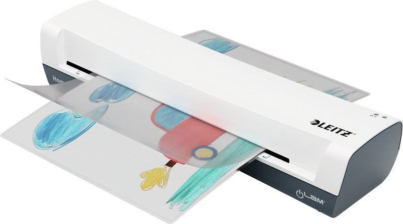 Leitz iLAM Home Laminiergerät A3 – 2-Rollen, 75–125 µm, Aufheizzeit 3 Min., 300 mm/min, Weiss
