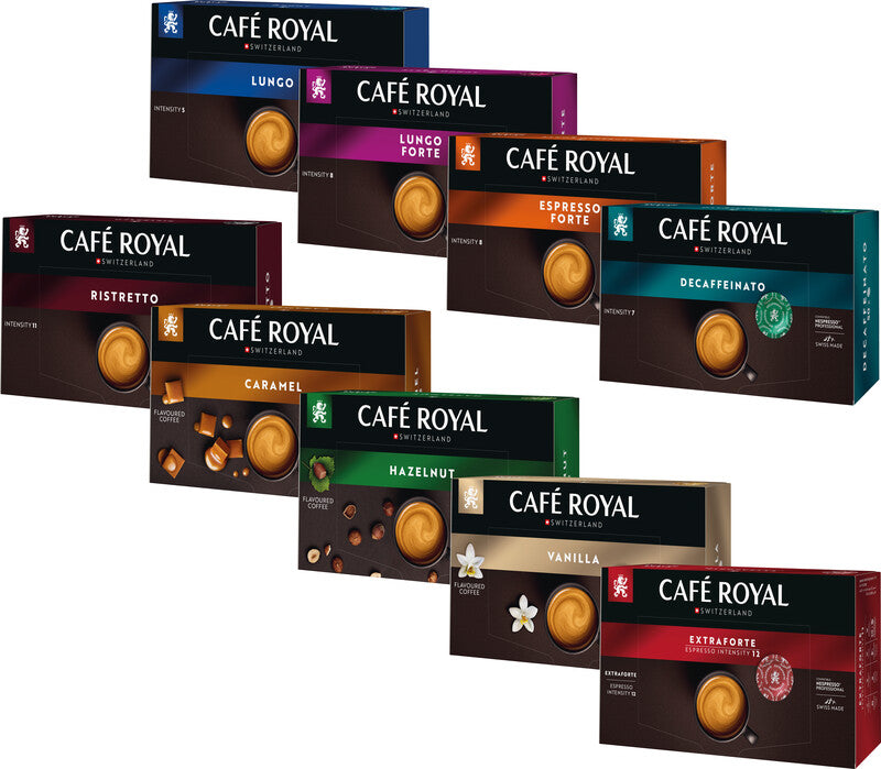 Café Royal Extraforte – Kaffeepads für Nespresso Professional – Espresso, Intensität 12, 50 Pads