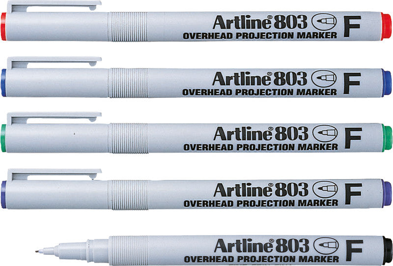 Artline Non-Permanent-Marker 803 F – feine Rundspitze 0,5 mm – schwarz – feucht abwischbar