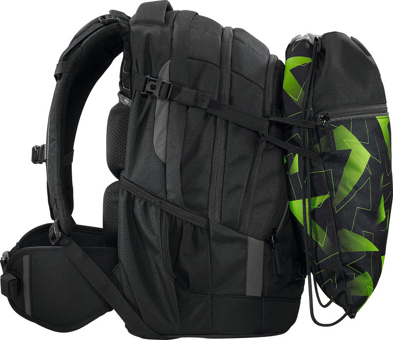 Coocazoo Sportbeutel – 10 l, Motiv Lime Flash, wasserabweisend, 34 × 43 cm