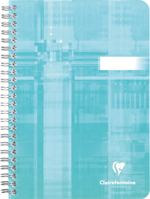 Clairefontaine Spiralheft, A5, liniert, Spiralbindung, Karton, 50 Blatt, 50 g/m² – sortiert