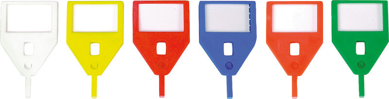 Rieffel Schlüsselanhänger – weiss, Kunststoff, L 40 mm – für KyStor Schlüsselkasten