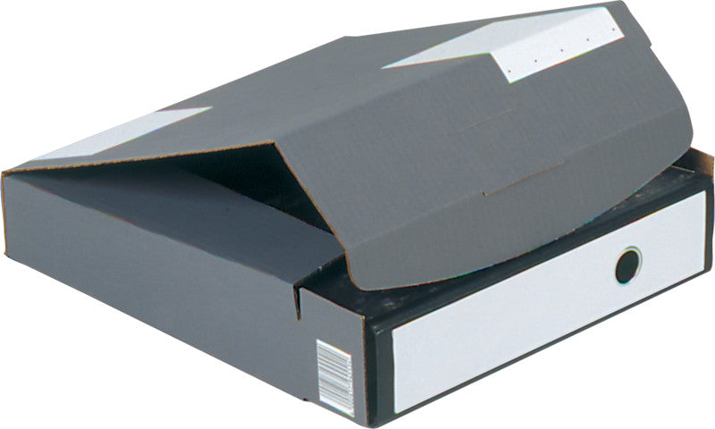 Elco Versandbox, grau, mit Beschriftungsfeld – 318 × 82 × 290 mm – 2 Stk.
