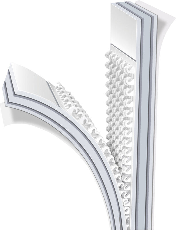 Tesa Montageband Powerstrips, für glatte Oberflächen – 20 mm × 0,08 m, weiss, bis 5,4 kg