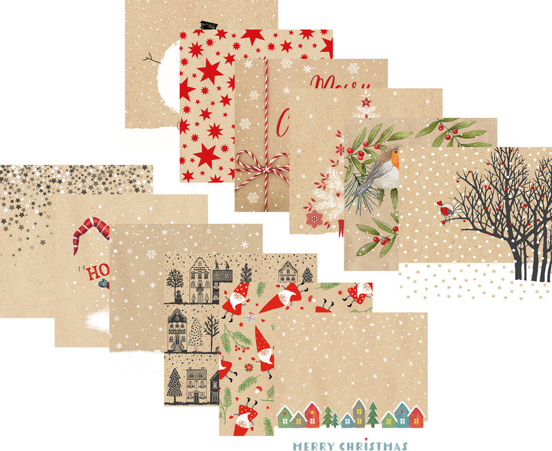Atelier Servietten Gnomes – 33 × 33 cm – 3-lagig, Tissue – 20 Stk.