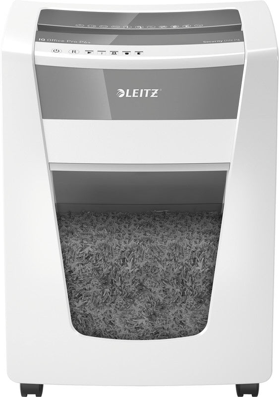 Leitz IQ Office Pro – Aktenvernichter, DIN P-6, Super-Mikroschnitt 2 × 5 mm, 5 Blatt, 30 l, A4