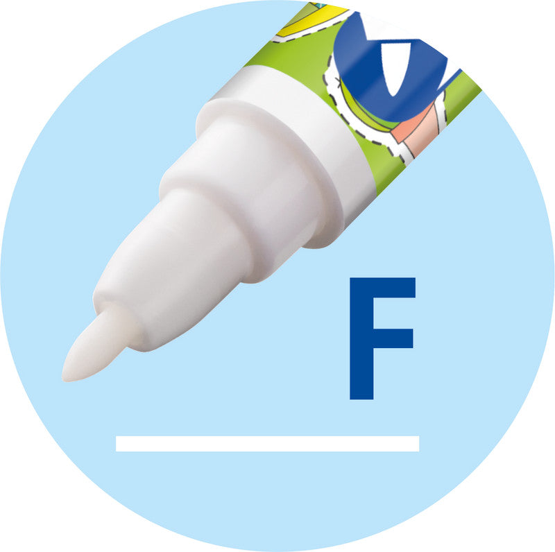 Pelikan Super Pirat Tintenlöscher – fein, blau, für Linkshänder geeignet, Display, 50 Stk.