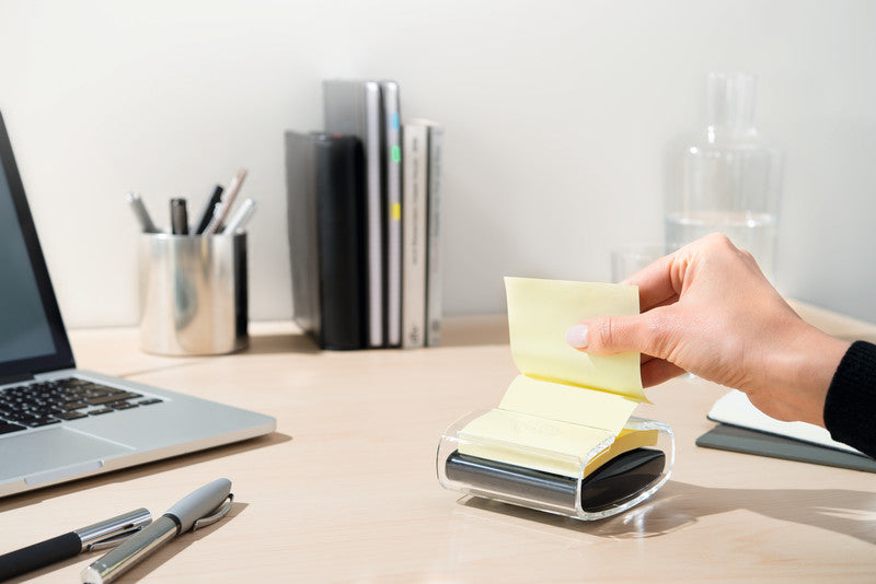 Post-It Stiftschlaufe – Kunststoff, Schwarz, 76 × 76 mm