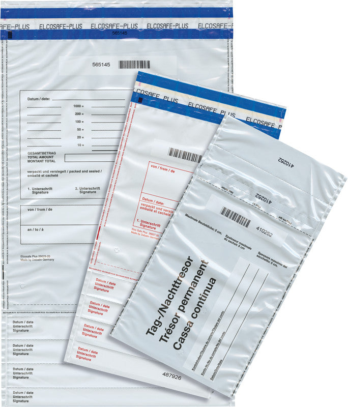 Elco Dokumententasche – 195 × 235 mm, ohne Fenster, bedruckt, grau, selbstklebend – 1 Stück