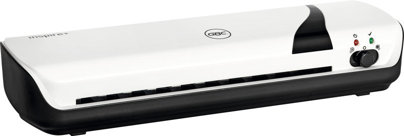 GBC Inspire+ Laminiergerät A4 – 2 Rollen, 75–125 µm, Kaltlamination, 4 Min. Aufheizzeit, 250 mm/min, Weiss