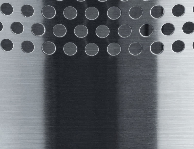 Helit Papierkorb the dot – 15 l – Edelstahl – Ø 255 × H 321 mm