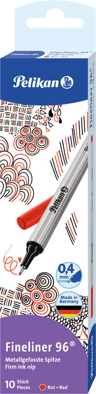 Pelikan 96 Fineliner 0,4 mm – rot