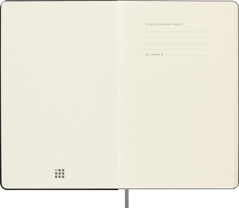 Moleskine Notizbuch, Leimbindung, Softcover, 176 Seiten, 100 g/m² – schwarz, für MOLESKINE Notes App