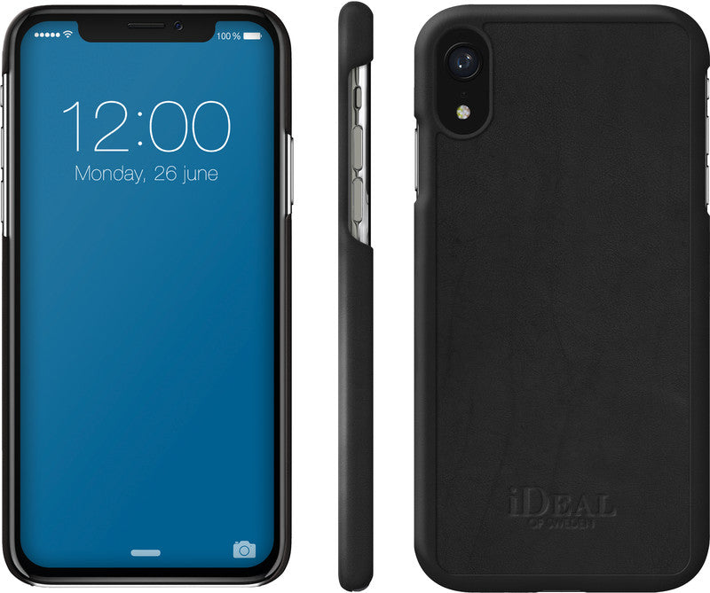 Ideal of Sweden – Backcover Como Case – für Apple iPhone XR – schwarz – Kunstleder
