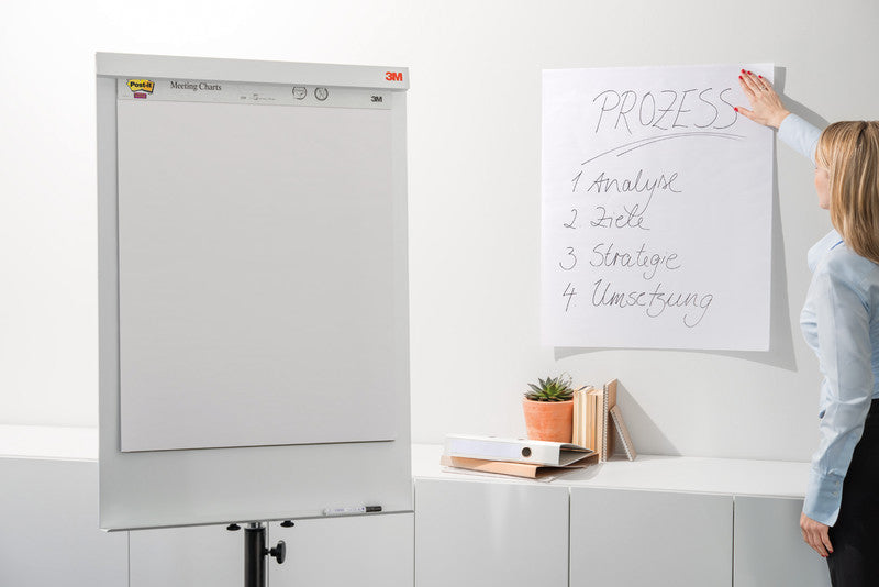 Post-it Super Sticky Haftnotizen – 635×762 mm – weiss, 2×30 Blätter, selbsthaftend