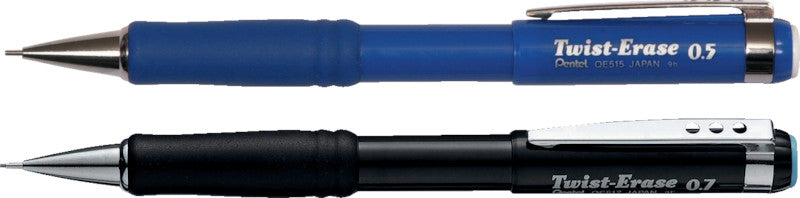 Pentel Twist-Erase Druckbleistift – 0,7 mm, schwarz