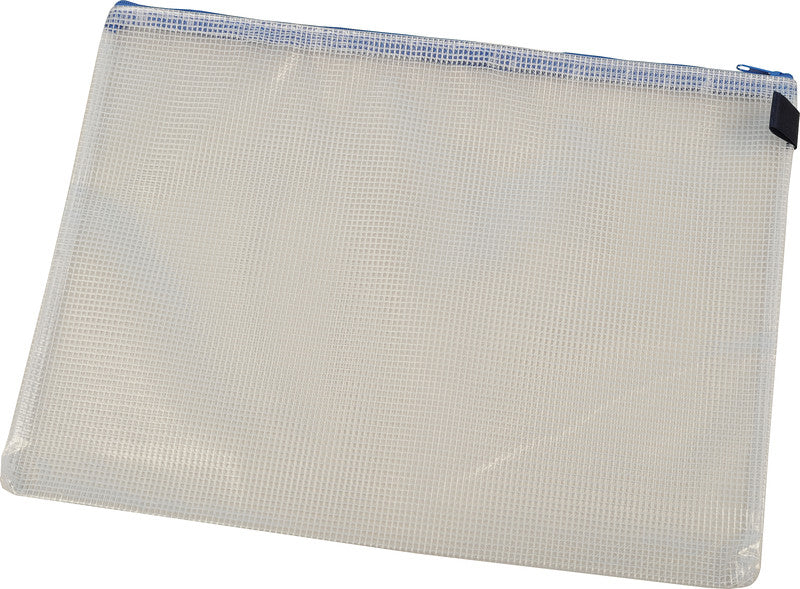 Booffice Reissverschlusstasche – für A4-Dokumente – 355 × 270 mm, Kunststoff, Schwarz – 1 Stück