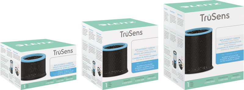 Leitz Ersatz-Aktivkohlefilter, Allergie & Grippe (antiviral) – für TruSens Z-3000, schwarz