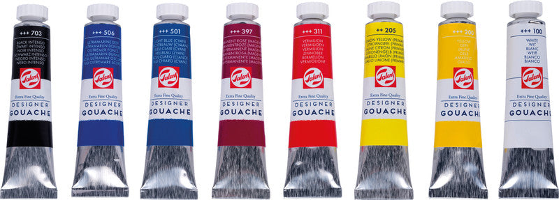 Talens Gouache – zitronengelb, 3 × 20 ml