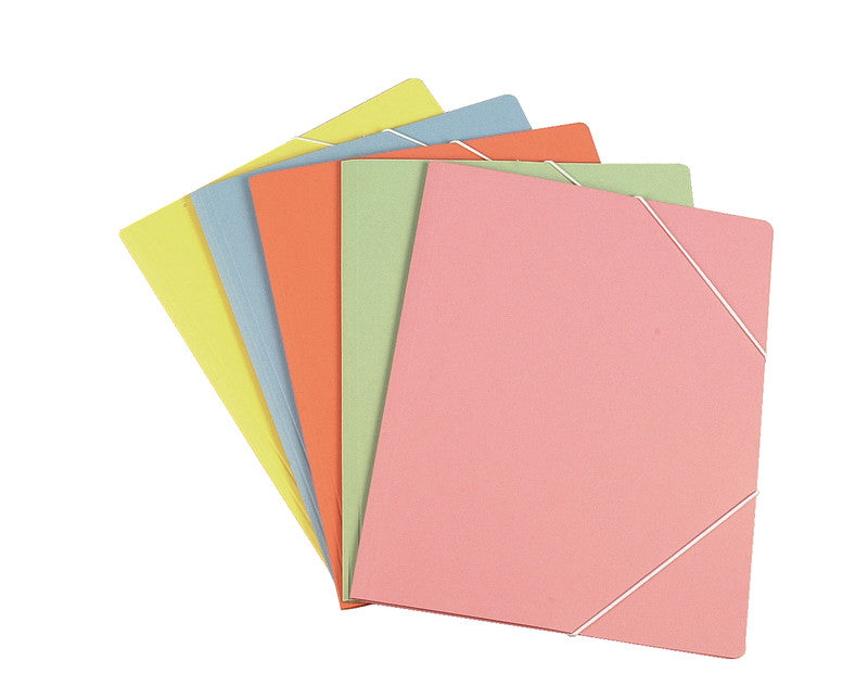 EROLA Sammelmappe, für A4, Karton, blau, mit Gummizug