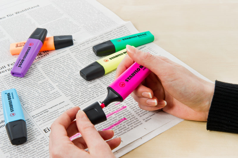 STABILO BOSS Original Textmarker Lila – Keilspitze, 2–5 mm, nachfüllbar