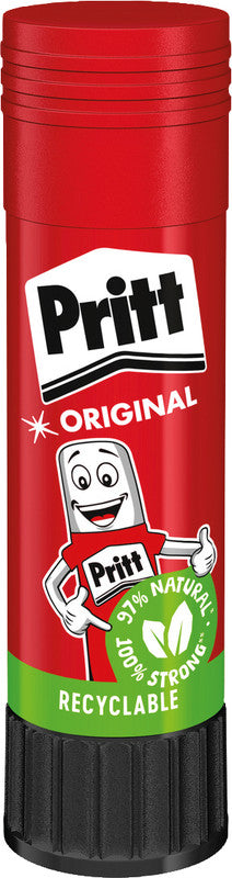 Pritt Klebestift – Stift, permanent, transparent, lösemittelfrei, 2×22 g + 1×10 g, zum Basteln