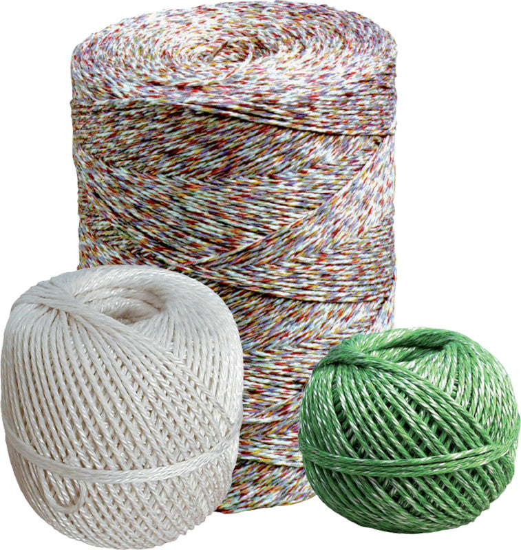 Bächi-cord Packschnur – Recyclingfasern, Ø 3 mm × 150 m, Mehrfarbig