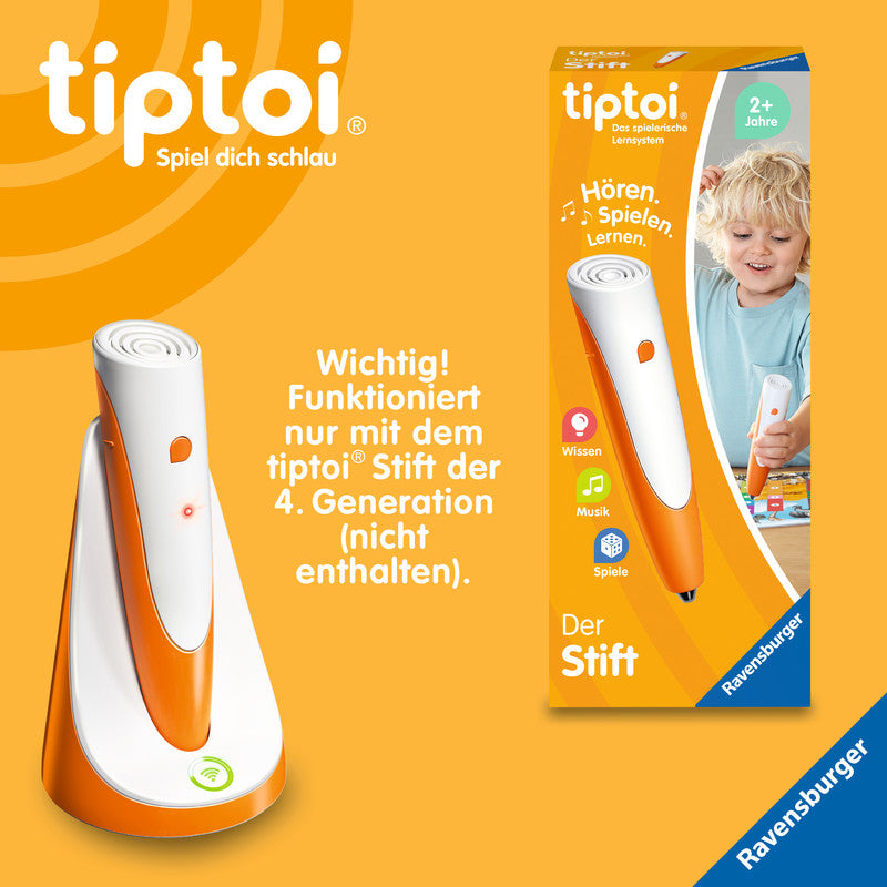 Ravensburger tiptoi Ladestation (4. Gen.) – magnetisch, WLAN – für tiptoi Stift (4. Gen.)